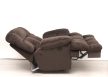XL fekvő fotel motoros talppal csokoládébarna puha plüss kárpittal raktárról - Cloud