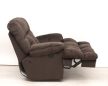 XL fekvő fotel motoros talppal csokoládébarna puha plüss kárpittal raktárról - Cloud