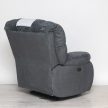 Elektromos relax fotel bazaltszürke puha plüss kárpittal raktárról - Daly