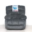 Elektromos relax fotel bazaltszürke puha plüss kárpittal raktárról - Daly