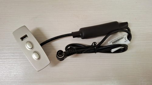 Európai elektromos fotel fém burkolatú kétgombos motor kapcsoló - USB porttal