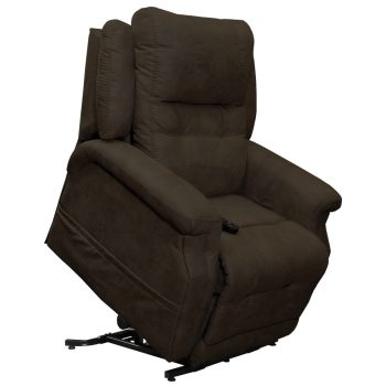   Felállást segítő masszázs fotel textilbőr kárpittal - Haywood