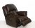 Bőr fotel motoros fix talppal dió színben - Gilmore
