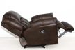 Bőr fotel motoros relax fotel dió színben - Gilmore
