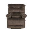Longevity fotel - két motoros felállást segítő fekvő fotel XL méretben étcsokoládé barna Microfiber kárpittal raktárról