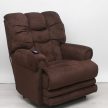 XXL motoros TV fotel - nagy kényelmes fotel Merlot színű szövet kárpittal raktárról - Malone