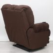 XXL motoros TV fotel - nagy kényelmes fotel Merlot színű szövet kárpittal raktárról - Malone