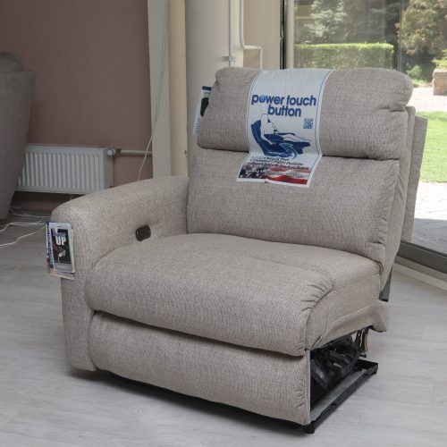 Elemes relax ülőgarnitúra bal oldali motoros fotelje drapp szövet kárpittal - raktárról - McPherson