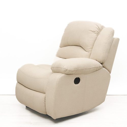 Moduláris relax kanapé jobb oldali motoros fotelje Bronx beige szövet kárpittal raktárról - Tessin