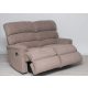 2 személyes motoros relax kanapé Cuba világosbarna szövet kárpittal raktárról - Preston2