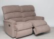2 személyes motoros relax kanapé Cuba világosbarna szövet kárpittal raktárról - Preston2