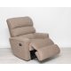 Kis méretű elektromos fotel Utopia Velvet világosbarna microbársony kárpittal raktárról - Preston2