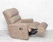 Kis méretű elektromos fotel Utopia Velvet világosbarna microbársony kárpittal raktárról - Preston2