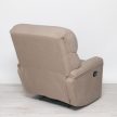 Kis méretű elektromos fotel Utopia Velvet világosbarna microbársony kárpittal raktárról - Preston2