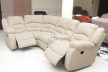 L alakú mozis sarokkanapé relax ülésekkel Bronx beige szövet kárpittal raktárról - Tessin