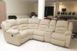 L alakú mozis sarokkanapé relax ülésekkel Bronx beige szövet kárpittal raktárról - Tessin