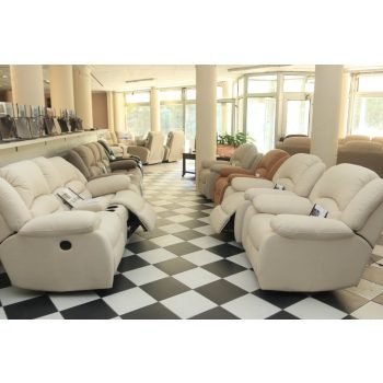   Házimozis ülőgarnitúra Loca bézs microszálas bársony kárpittal raktárról - 2 1 1 - Tessin