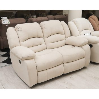   2 személyes relax kanapé - Bronx beige teflonos szövet kárpittal raktárról - Tessin