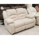 2 személyes relax kanapé - Bronx beige teflonos szövet kárpittal raktárról - Tessin
