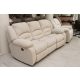 3 személyes motoros full relax kanapé Bronx beige teflonnal impregnált szövet kárpittal raktárról - Tessin