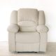 Elektromos fotel Loca bézs színű microszálas szövet kárpittal raktárról - Tessin
