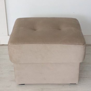  Relax fotel mellé zsámoly Loca drapp microszálas kárpittal 50 X 55 cm raktárról - Tessin B