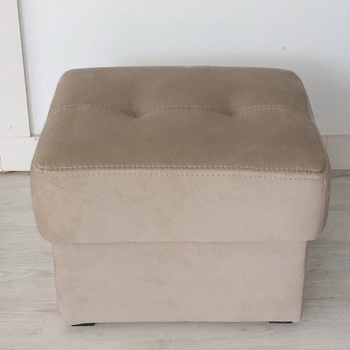 Relax fotel mellé zsámoly Loca drapp microszálas kárpittal 50 X 55 cm raktárról - Tessin B