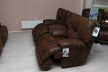 2 1 1 motoros ülőgarnitúra mozi kanapéval gesztenyebarna textilbőr kárpittal raktárról - Voyager