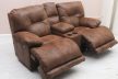 Mozi kanapé motoros ülésekkel gesztenyebarna textilbőr kárpittal raktárról - Voyager