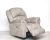 Elektromos fotel fix talppal Jade bézs színű rusztikus hatású microszálas bársony kárpittal raktárról - Gilmore