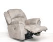 Elektromos fotel fix talppal Jade bézs színű rusztikus hatású microszálas bársony kárpittal raktárról - Gilmore