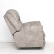 Elektromos fotel fix talppal Jade bézs színű rusztikus hatású microszálas bársony kárpittal raktárról - Gilmore