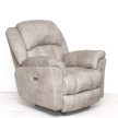 Elektromos fotel fix talppal Jade bézs színű rusztikus hatású microszálas bársony kárpittal raktárról - Gilmore