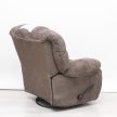 Forgó fotel - hintáztatható kézikaros TV fotel világosbarna színű puha plüss kárpittal raktárról - Daly