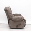 Forgó fotel - hintáztatható kézikaros TV fotel világosbarna színű puha plüss kárpittal raktárról - Daly
