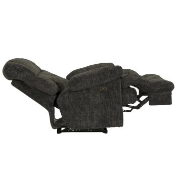   Fekvőfotel XL méretben faszénszürke microszálas plüss kárpittal raktárról - Cirrus