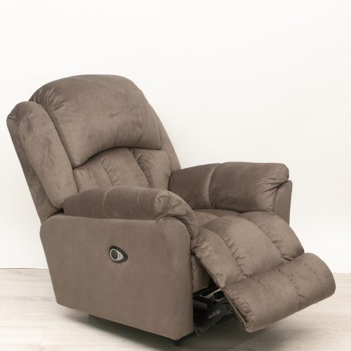 Elektromos fotel fix talppal Horton barna microszálas bársony kárpittal raktárról - Gilmore