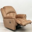 Elektromos fotel Melon világosbarna microszálas szövet kárpittal raktárról - Gilmore