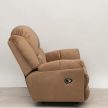 Elektromos fotel Melon világosbarna microszálas szövet kárpittal raktárról - Gilmore