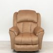 Elektromos fotel Melon világosbarna microszálas szövet kárpittal raktárról - Gilmore