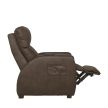 Zero gravity két motoros pihenő fotel barna textilbőr kárpittal - Relaxer