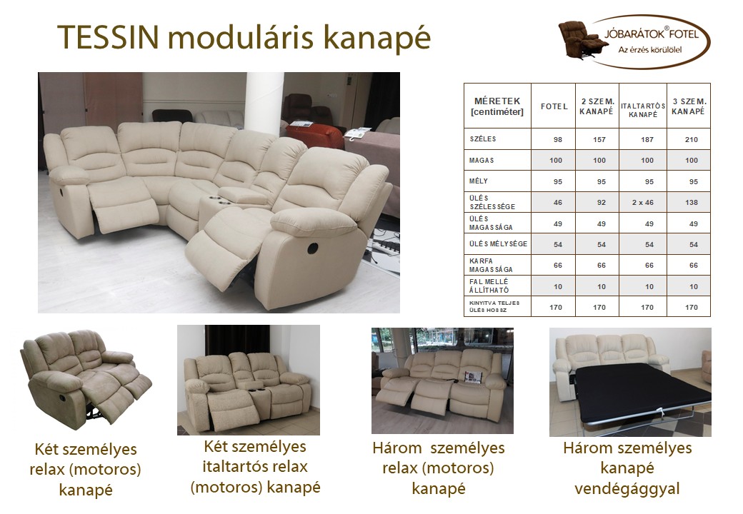 Moduláris kanapé - Tessin